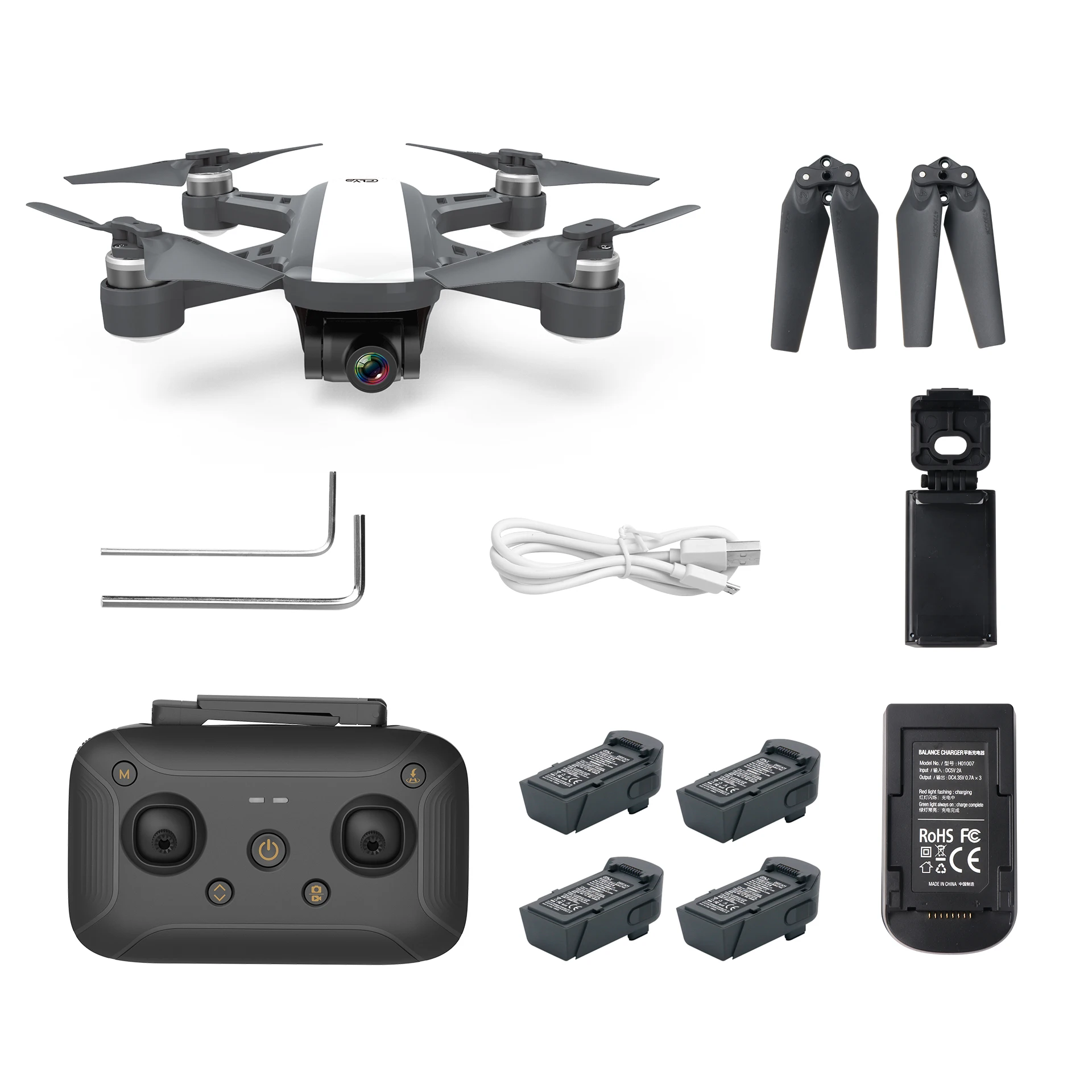 4 Batteries Kit Дрона с дистанционным управлением 4K gps Дрон C-FLY мечта HD Камера, беспилотные летательные аппараты с 1 км с видом от первого лица 2 Ось Gimbal 15 минут полета RTF квадрокоптером дроном комплект аксессуаров - Цвет: 4 Batteries Kit
