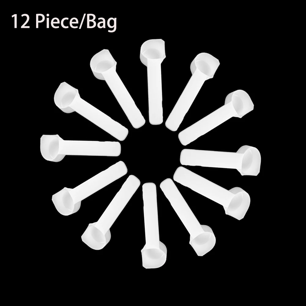 1 Dozen 12 Pieces Plastic Coffee Spoon Creative Teaspoon Dessert Snack Scoop Ice Cream Mini Portable | Дом и сад