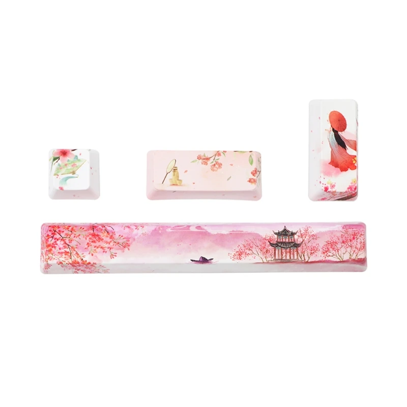 

Q1JF Keycap PBT 6.25U Space Keycap 5-сторонняя краска обновление OEM профиль ESC введите 4 клавиши