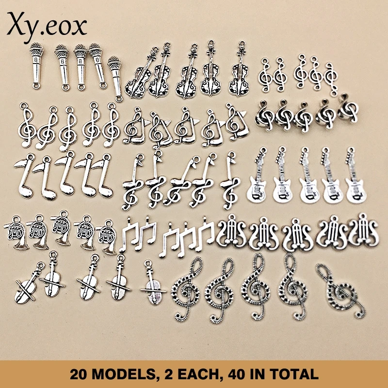 

70 шт. подвески для музыкальных заметок для поделок ожерелье браслет серьги
