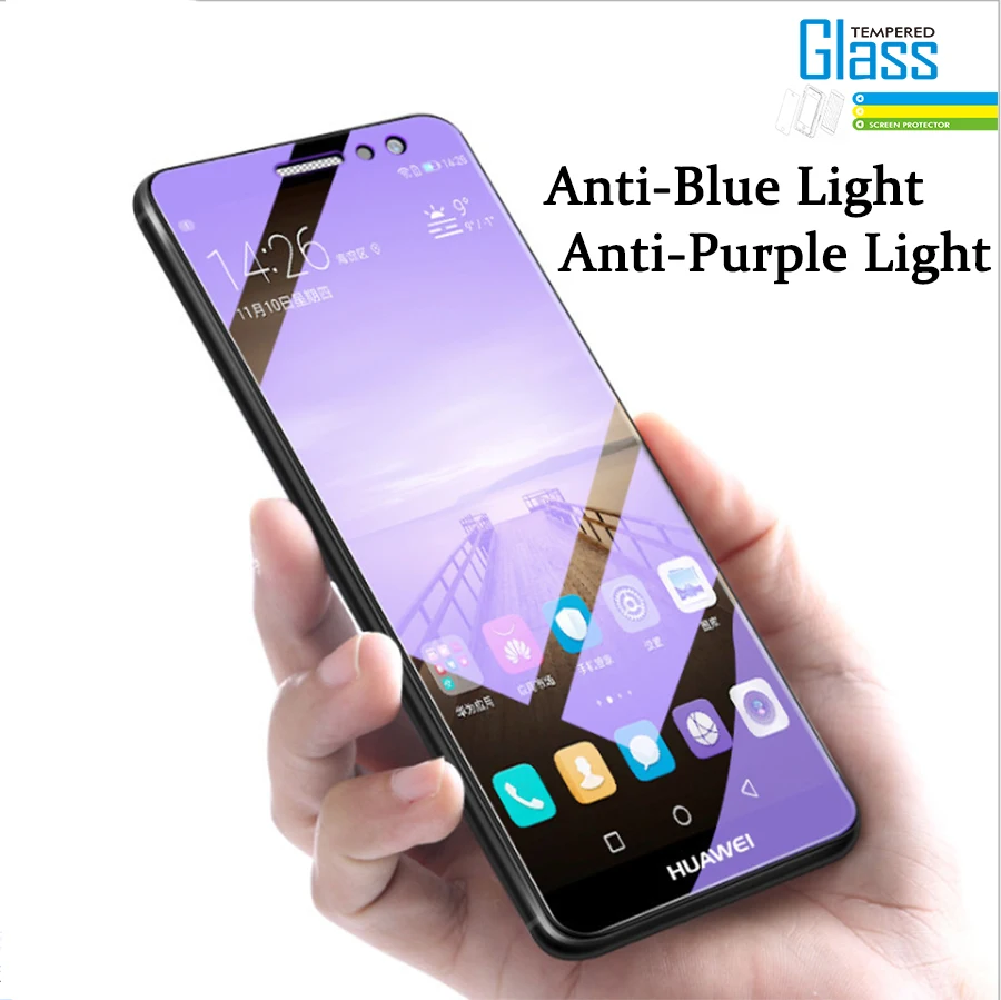 

Anti Blue Purple light Tempered Glass For Xiaomi Redmi Note 10 Pro 9 8T Glass Redmi 9a 9c Poco X3 Nfc M3 Mi 11 10 Lite 10T Pro