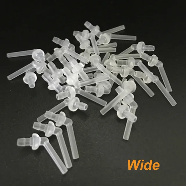 wide tips 50 шт. смесительная трубка изогнутая насадка одноразовые стоматологические отверждения смесительные наконечники 1:1 для отбеливания смолы отвердитель Стоматологический материал - Цвет: wide tips