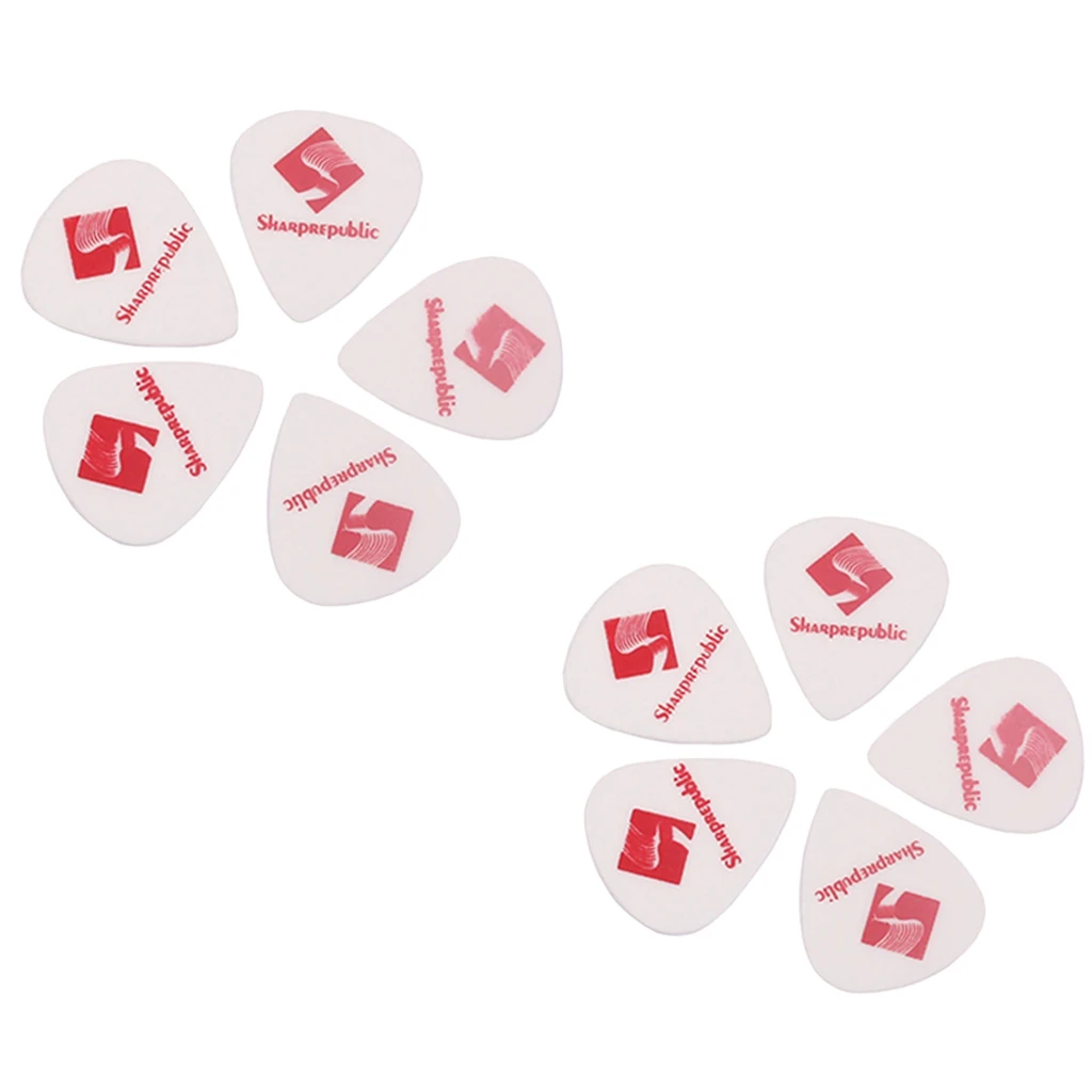 

10Pcs 0.88mm ABS Guitar Picks Sharp Tip Plectrum for Electric Ukelele Guitar Parts & Accessories