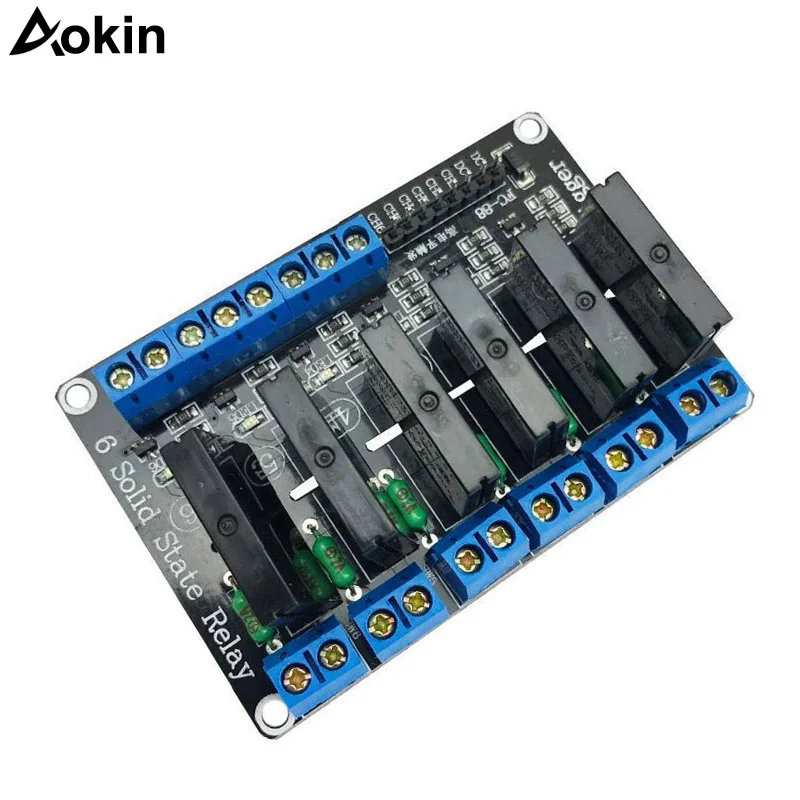 Релейный модуль 5 в 1 2 4 канала SSR AVR G3MB-202P 8 way высокого и низкого уровня 240 А выходная