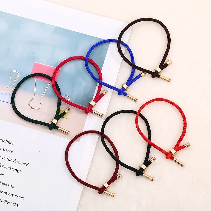 

Adjustable Thread Bracelet Lucky Red Green Colorful Handmade Rope Bracelets Women Men Couples DIY Jewelry Making Accessories