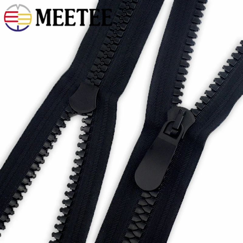 Meetee 15 # открытый конец застежки молнии смолаы 70/80/90/100 см пуховая куртка пальто для