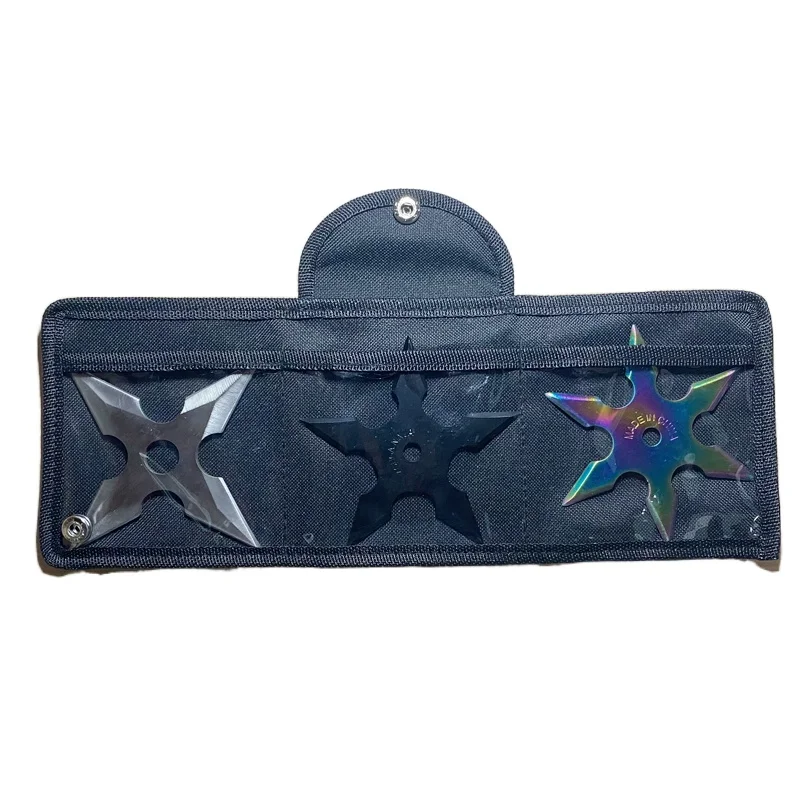 

1PC with Cover Cross Dart Four-pointed Dart Ninja Dart Weapon Ninja Surrounding Metal Stainless Steel