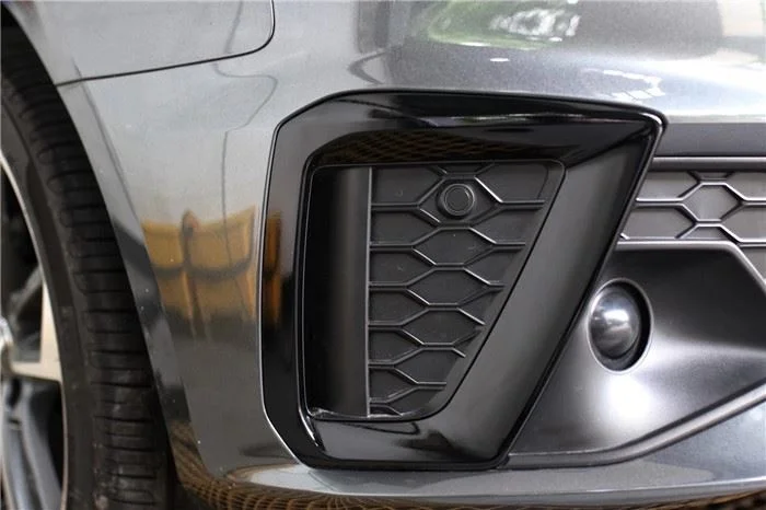 저렴한 아우디 20 A4 블랙 워리어 엔벨로핑 벌집 중간 그물 전면 블랙닝 안개 램프 프레임 S4 후면 립 트림에 적합