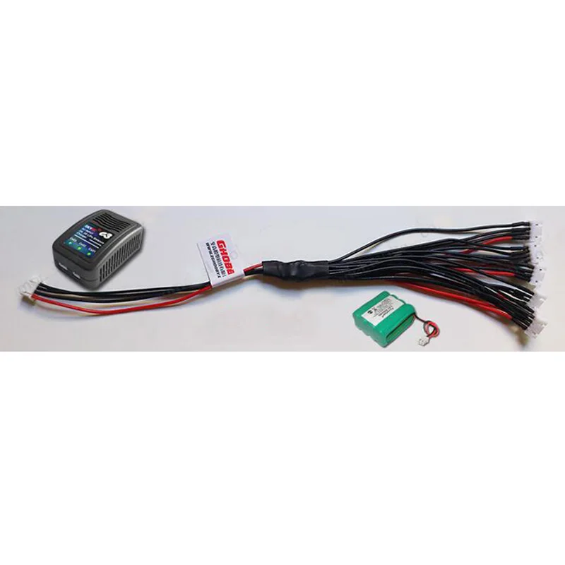 

3S Charging Cable B6 Charger Parallel Balance Line Extension Wire 1 to 6 20AWG for RC Toys Airplane Spare Parts Accessory