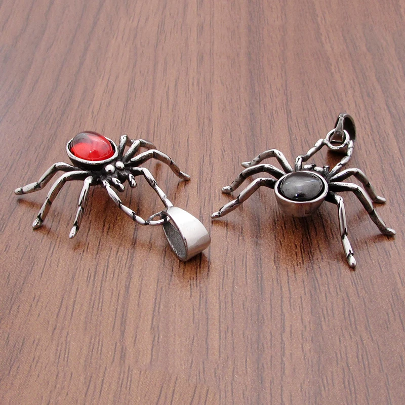 Бесплатная доставка Панк нержавеющая сталь 316L серебряный цвет черный камень