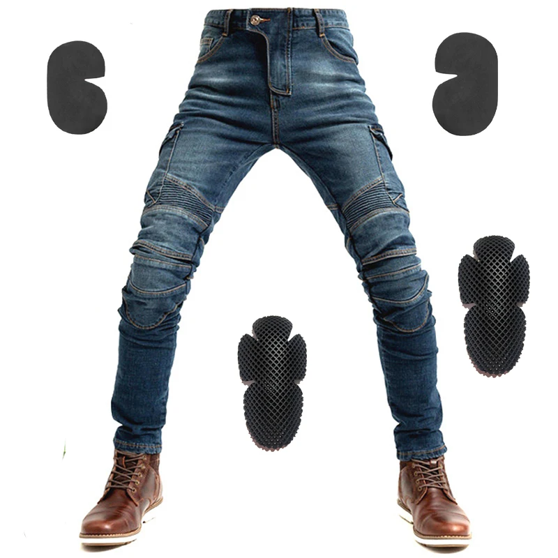 UB 06 мотоциклетные джинсы черные/зеленые/синие/камуфляжные мужские защитные