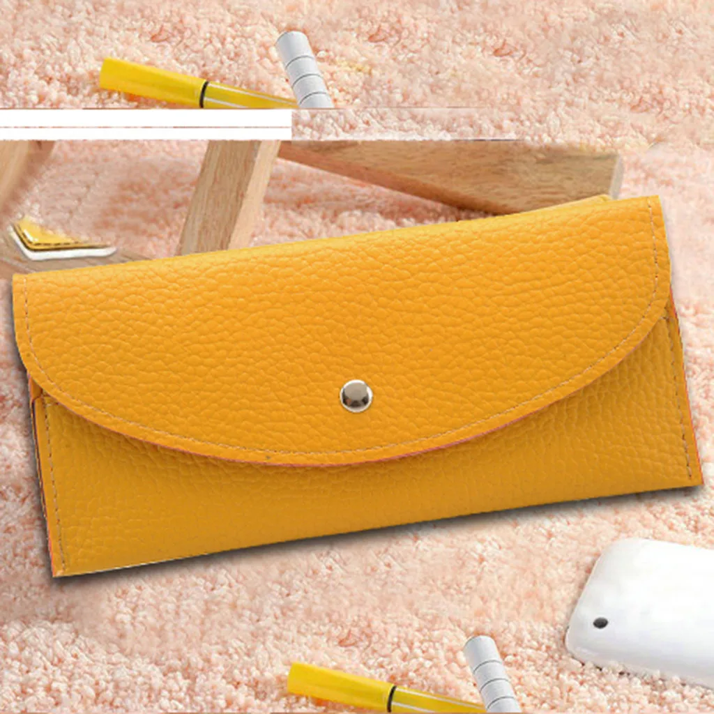 Aelicy Girls coin purse Leather Pure Color Coin Bags simple women wallets pouch Card Holder bolso nina portamonete 2020 new | Багаж и