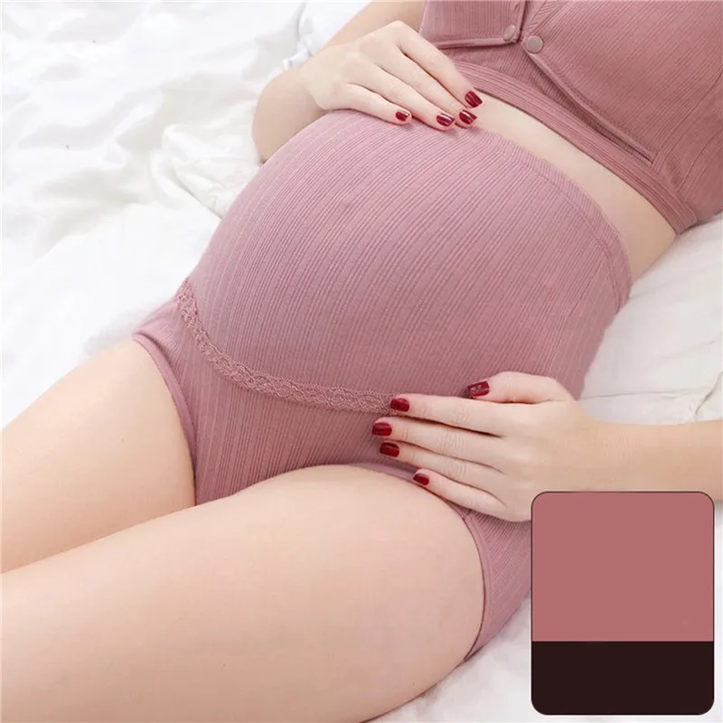 

Maternity Panties High Waist Adjustable Belly Pregnancy Underwear Clothes For Pregnant Women Plus Size Pregnancy Briefs New