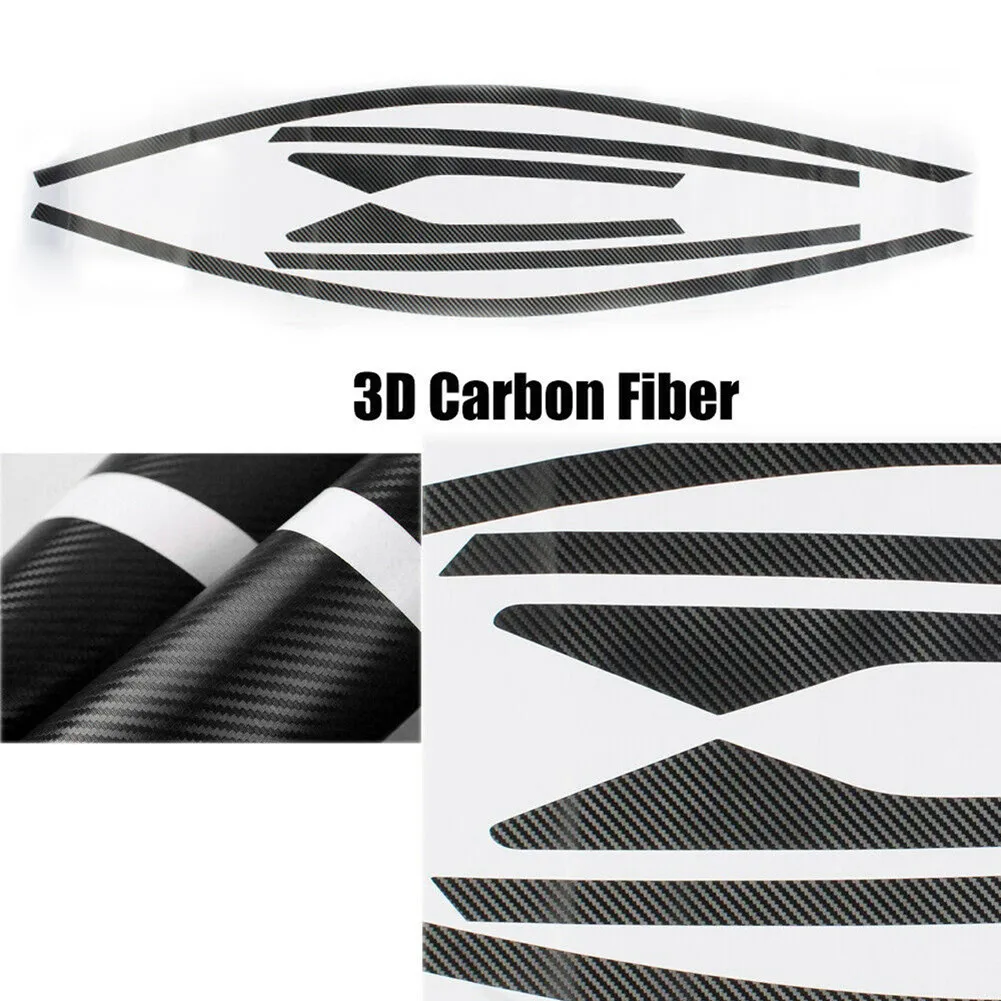 

6pcs Car Sticker Accessories Body Decal Carbon Fiber Easy Installation