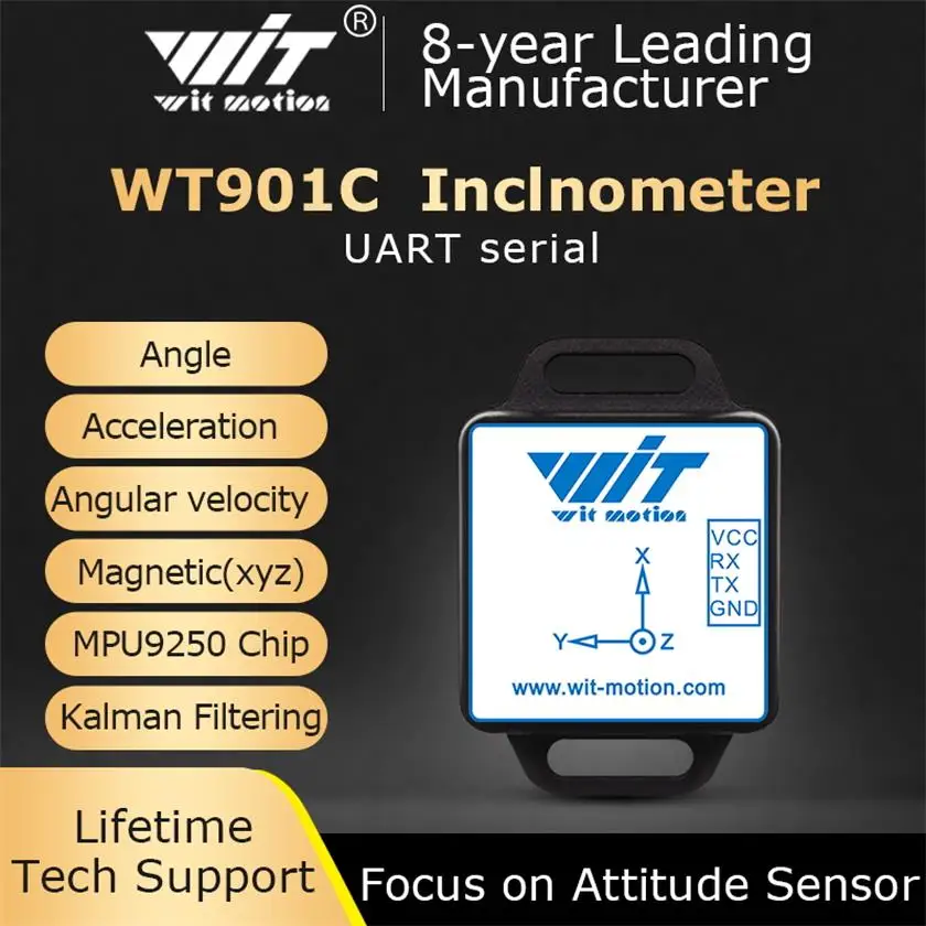 Инклинометр WitMotion WT901C высокоточный 9 осевой AHRS акселерометр + гироскоп Угол