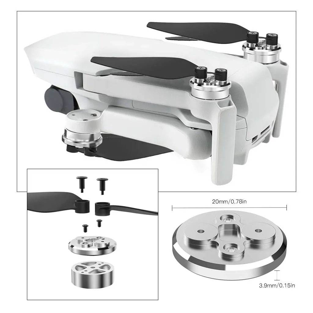 

Pack of 4 Metal Motor Cover Compatible with DJI Mavic Mini Drone Dust-Proof