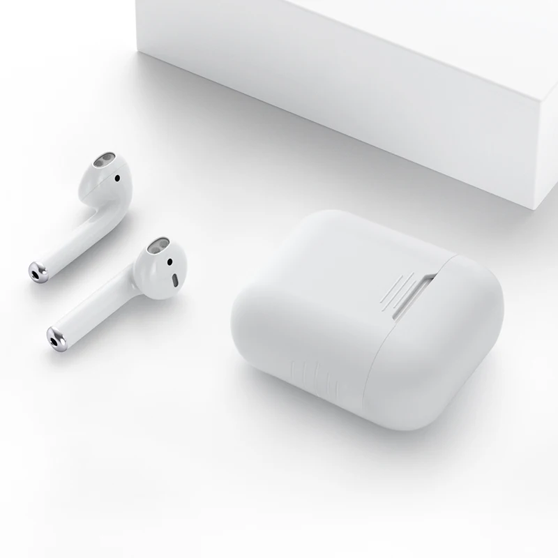 Case For Airpods Силиконовый чехол для Apple Airpods для Air Pods чехол s для Airpods Pro Bluetooth наушники кожаный чехол для наушников Аксессуары - Цвет: Case For Airpods