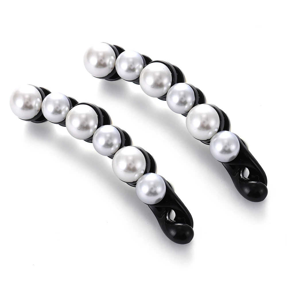 

Korean Version of Ins New Fashion Popular Temperament Girl Pearl Hairpin Banana Clip Hair Accessories Ponytail Ladies Gift