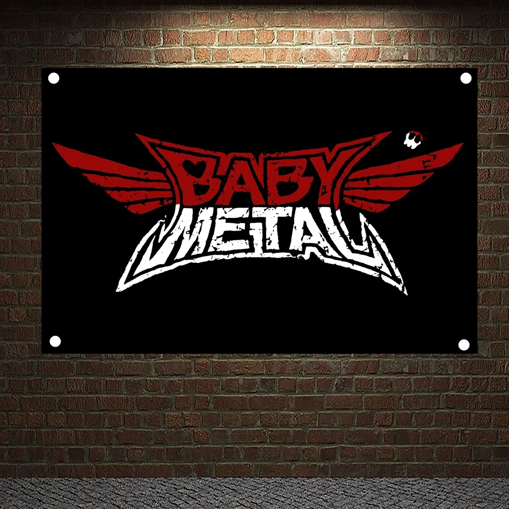 Плакаты и флаги для рок группы BABYMETAL баннеры в стиле хип хоп музыкальный плакат из