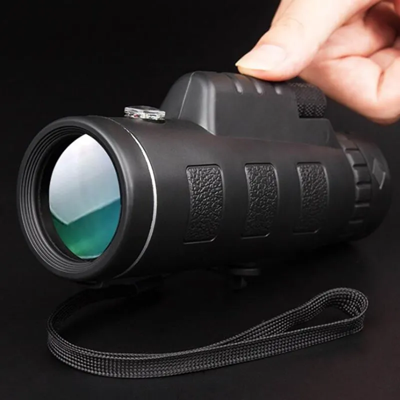 Waterproof Hunting Telescope 40X60 Monoculars Built-in Compass Rangefinder Fully Multi-coated BAK4 Prism | Инструменты