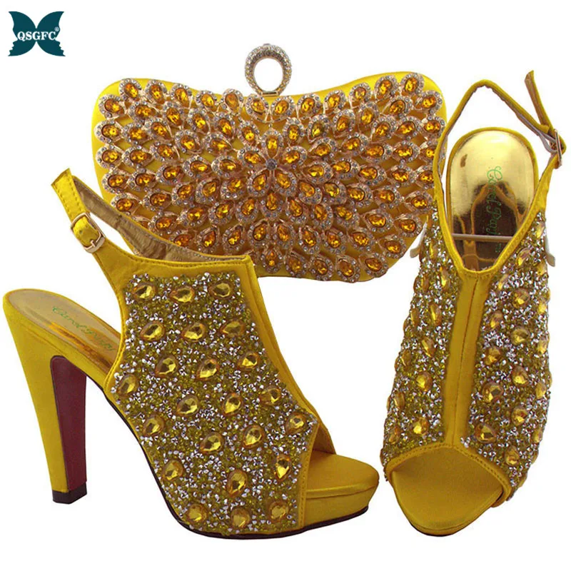 

Лидер продаж; Комплект из женских туфель и сумочки в нигерийском стиле; Комплект из женских туфель и сумочки в итальянском стиле золотого цв...