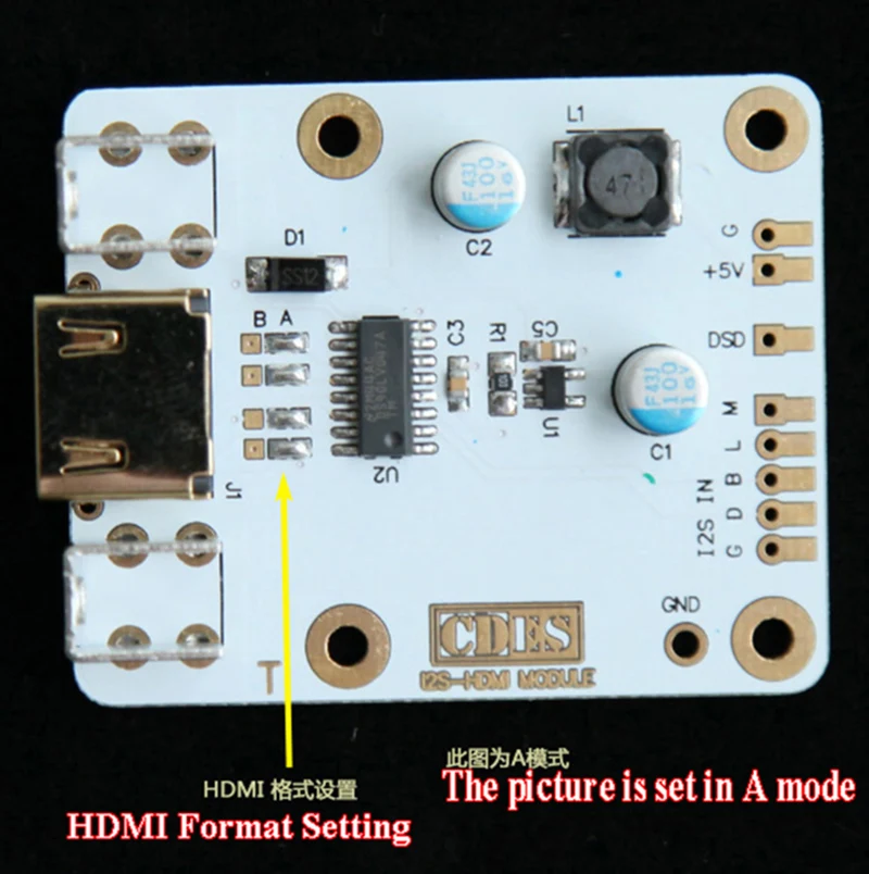 Плата преобразования I2S IIS в HDMI поддержка DSD PCM HIFI Audio DIY | Электроника