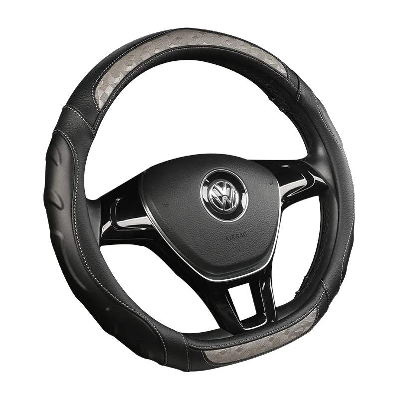 Автомобильный кожаный чехол на руль из углеродного волокна для Skoda Octavia a5 a 5 Superb 2012