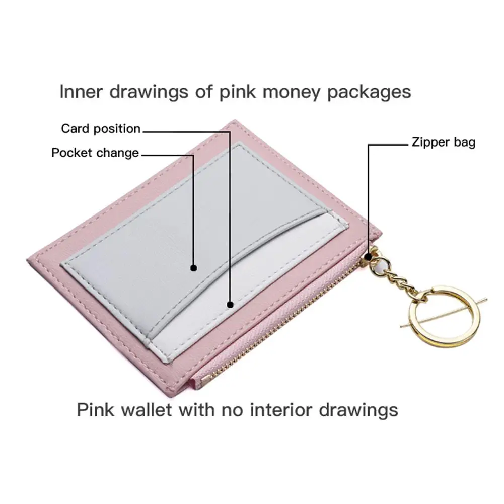 Мини кошелек унисекс из искусственной кожи для мужчин и женщин кредитница чехол
