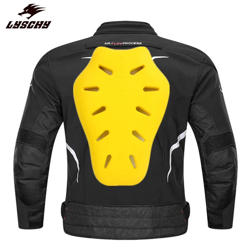 

LYSCHY Motorcycle Jacket Back Guard CE Professional Protective Anti-fall Damping Back Pads Thick Durable Riding Protective Gear