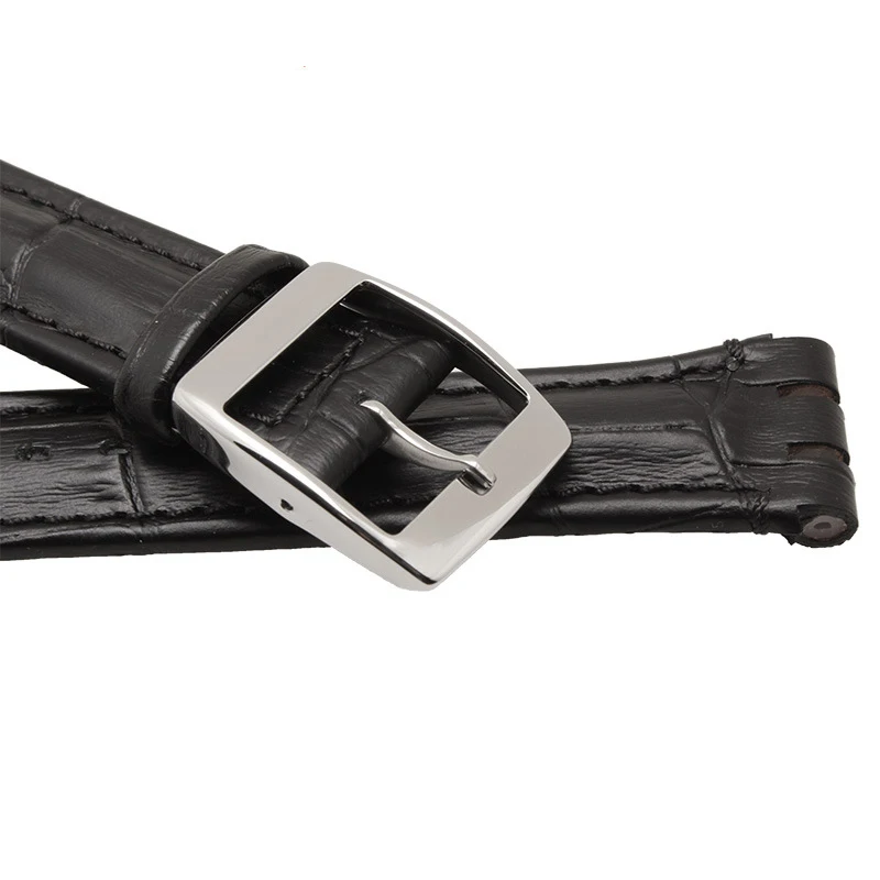 17mm 19mm strap for swatch band Genuine Calf Leather Watch Strap Band Black Brown White Waterproof High Quality | Наручные часы