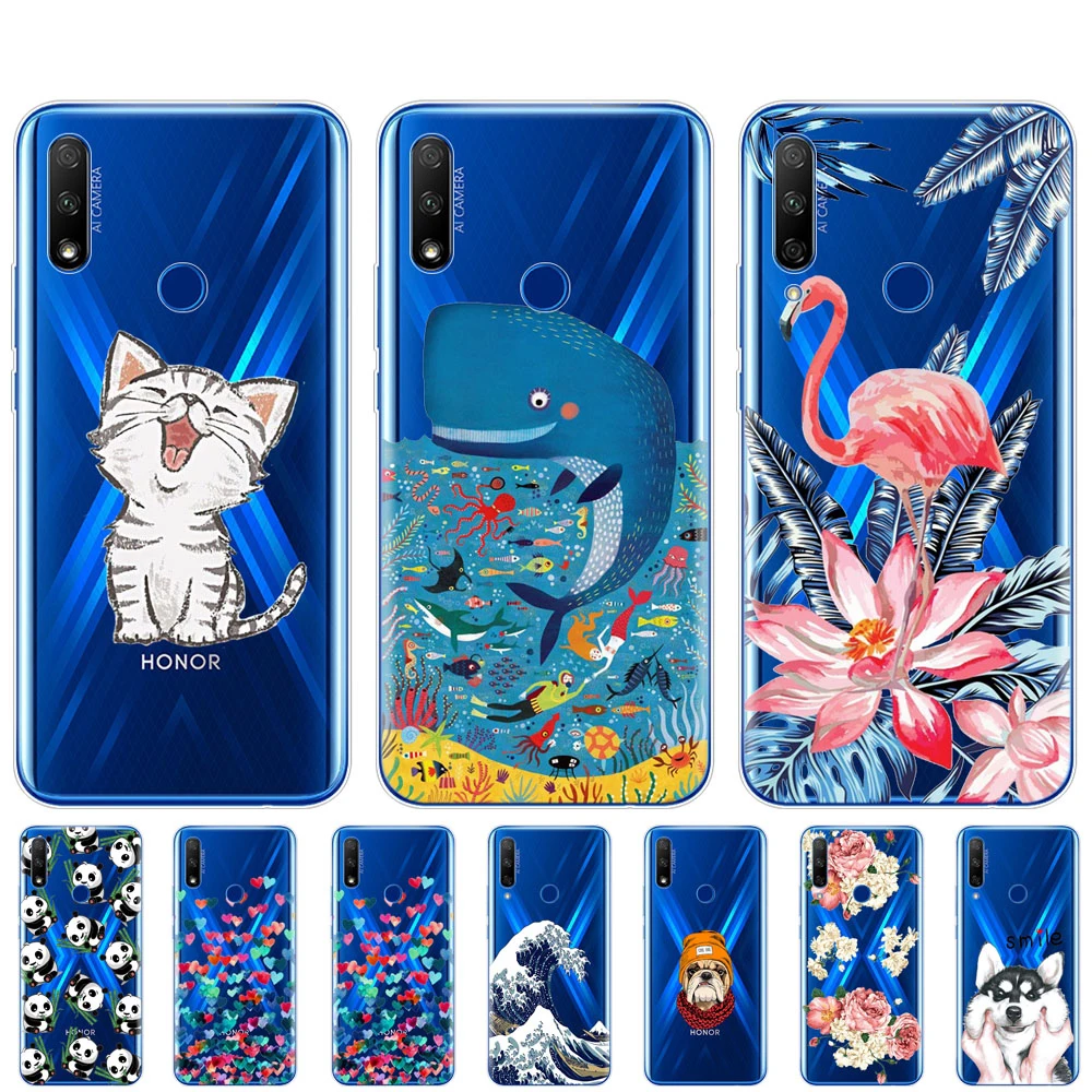 Для Honor 9X глобальной чехол Премиум из силикона/ТПУ мягкий для задней крышки