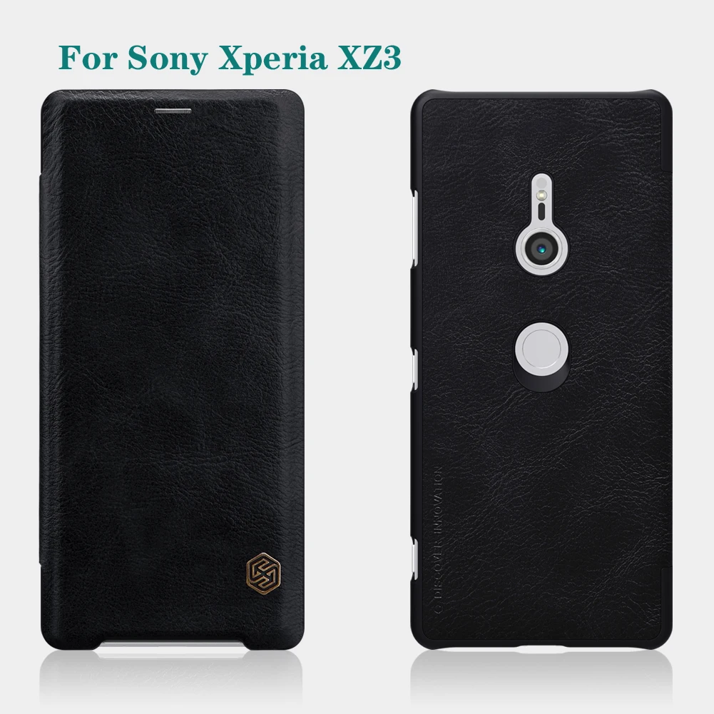 Для sony Xperia 1 Xperia 10 XA2 Plus L3 XZ3 XZ2 Premium Премиум флип-чехол Nillkin Qin винтажный кожаный флип-чехол с кармашком для телефона