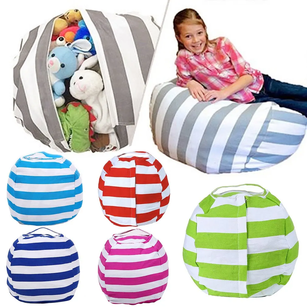 

Animal Toys Storage Bean Bag Stuffed Children Kids Plush Toy Organizer Multi-Purpose Hot Stuff'n Sit Stuffable Large Capacity