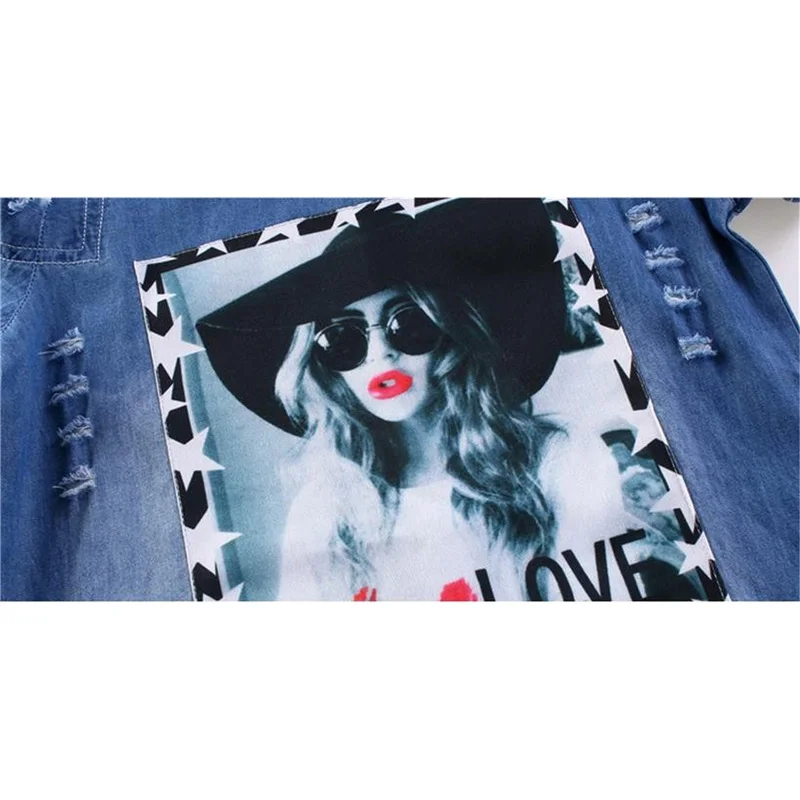 Детское джинсовое платье с коротким рукавом на Возраст 3-10 лет | Мать и ребенок