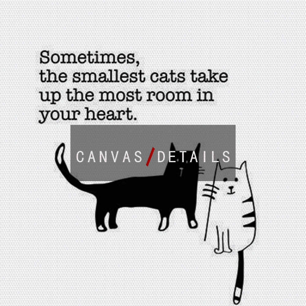 Скандинавский мультфильм абстрактная линия белые кошки Рисование картина