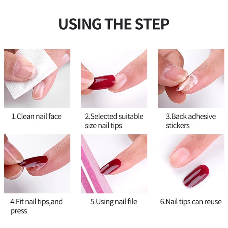 

24pcs Reusable Full Cover False Nail Artificial Tips for Decoration with Designed Press On Nails Art Fake Extension Tips F636