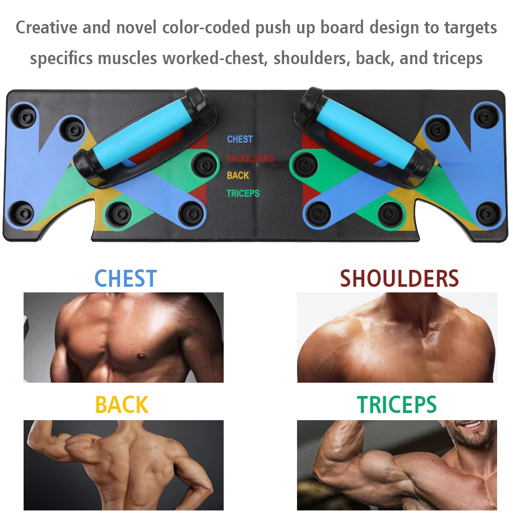9 in 1 Push Up Rack Board Men Women Comprehensive Fitness Exercise Push-up Stands Body Building Training System Home Equipment | Спорт и