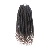 prettyplus goddess faux locs crochet braids 1620inches soft natural black brown braid synthetic hair extension for black women