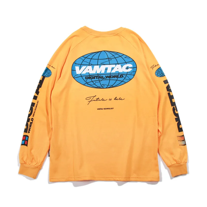 

Autumn and Winter New American Street Style Simple Creative Letter Printing Tide Men and Women Loose Long-sleeved T-shirt