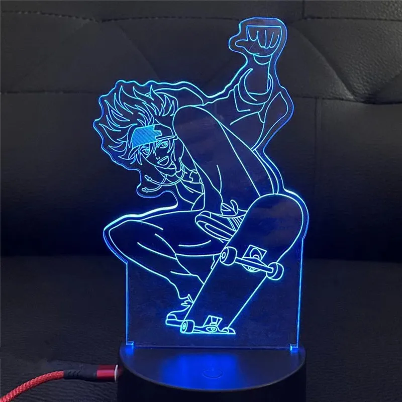 Night Light SK8 The Infinity Miya Anime Led Lamp for Bedroom Decor light Kids Brithday Gift Manga Room 3d Lamp SK8 The Infinity