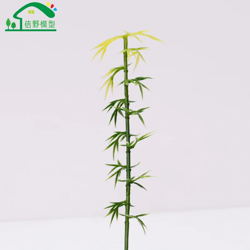 50 шт. Зеленый пейзаж маленькие модели в стиле Хо бамбуковые деревья пластиковые