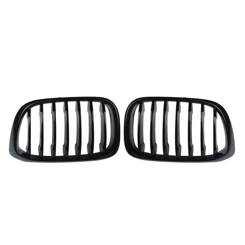 

Car Gloss Black Front Hood Kidney Grille Grill For-BMW X3 X4 G01 G02 2018-2020