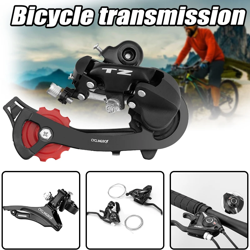 

Bicycle 21-speed Transmission Front Rear Derailleur Convenient Direct Mount Cycling Accessories For Mountain Bicycle Whstore