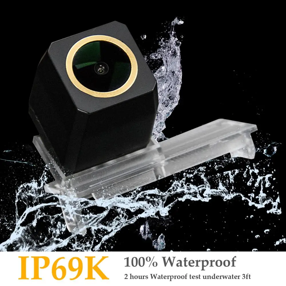 HD 1280x720p Золотая камера заднего вида для Renault Koleos 2 II 2016-2018 Samsung QM6 2016-on work