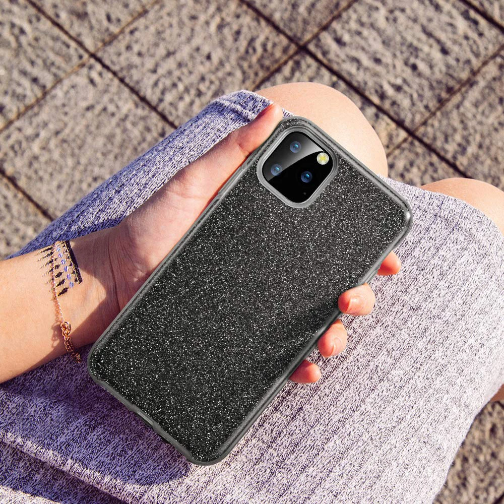 Блеск искристый Блестящий противоударный бронированный чехол для iPhone 11 Pro Max