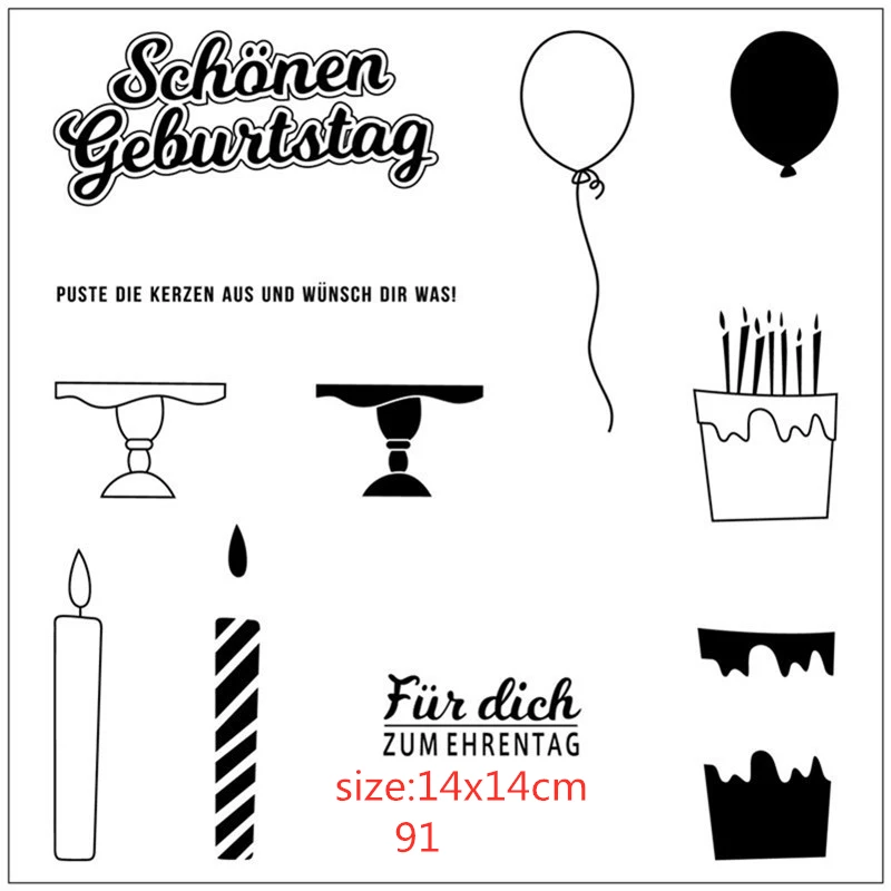 Темно-серый Немецкие буквы снежные изысканные прозрачные силиконовые резиновые штампы/Рождественский альбом ручной работы для детского декоративного производства - Цвет: Темно-серый