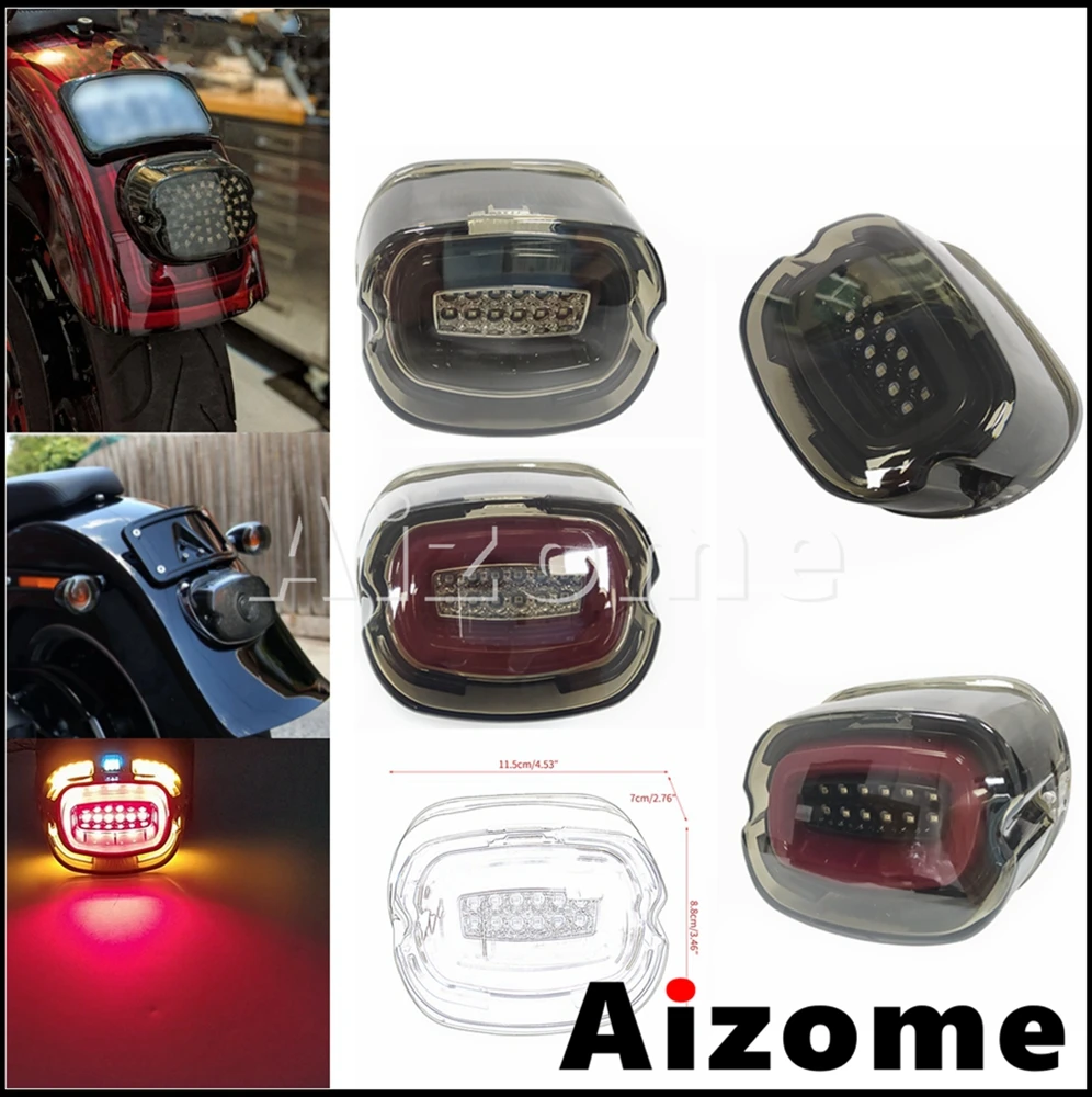 

Motorcycle LED Integrated Taillight For Harley Dyna Sportster Softail Touring Road King Turn Signal Light Rear Brake Tail Lamp