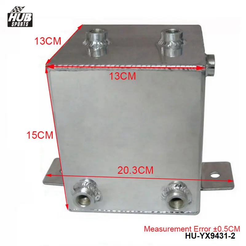 Универсальный полированный сплав алюминия 2L топливная Вода Масло всплеск AN6