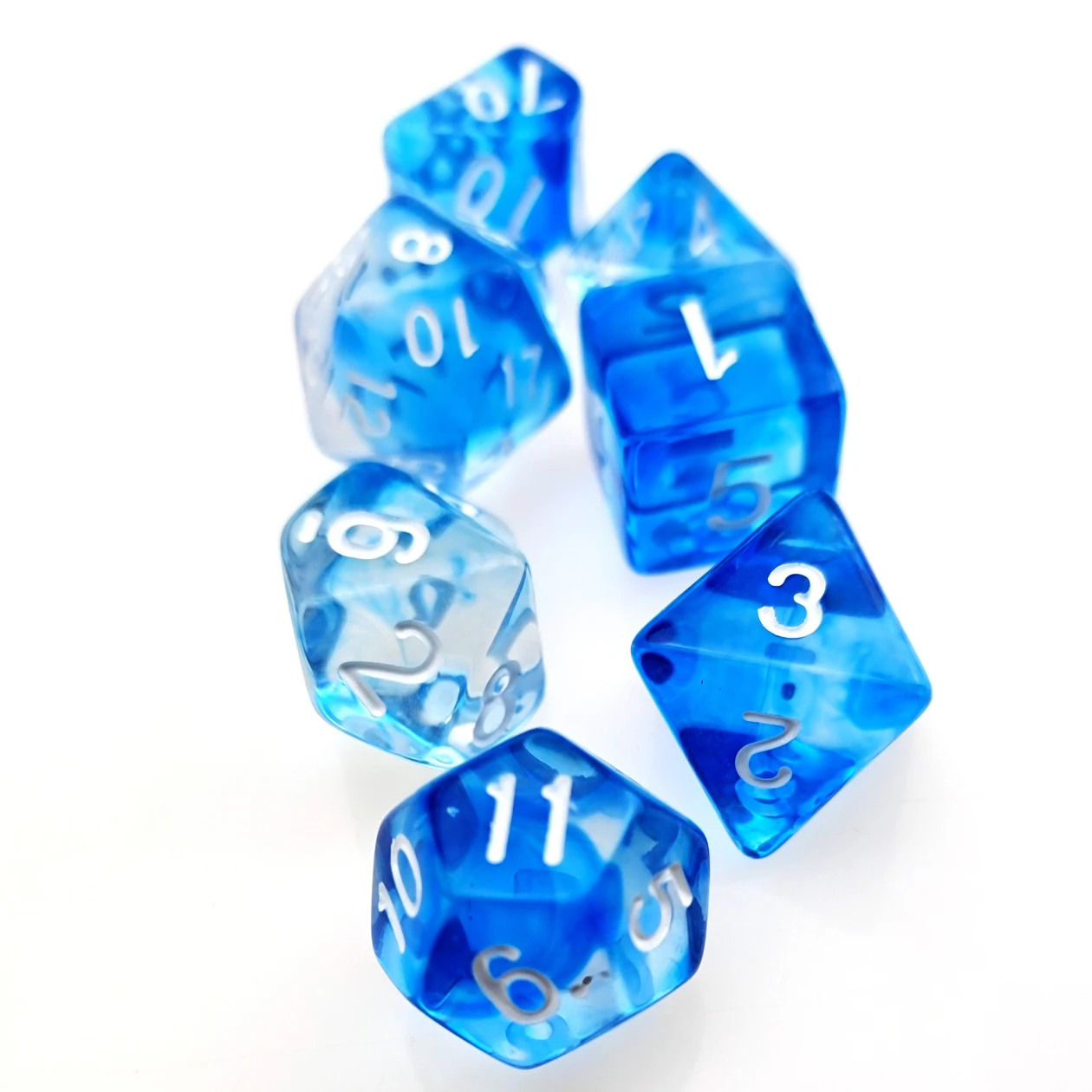 7 шт. Туманность полиэдральный набор костей для ролевых игр полупрозрачный с