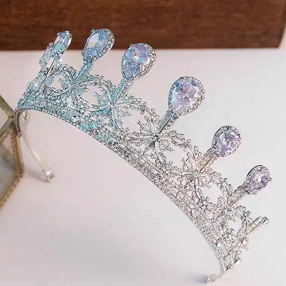 Циркония Стразы Диадемы и короны Театрализованное Обручение диадема на